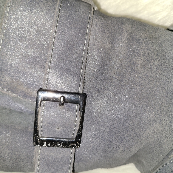 BearPaw Size 9 Gray Suede Leather Boots - Picture 5 of 13